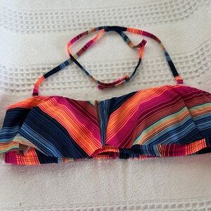 No Boundaries Multicolor Striped Halter Top